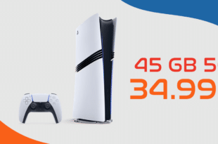 PS5 PlayStation 5 Pro für einmalig 50 Euro mit 45GB Allnet Flat und 100 Euro Wechselbnonus nur 34.99 Euro monatlich