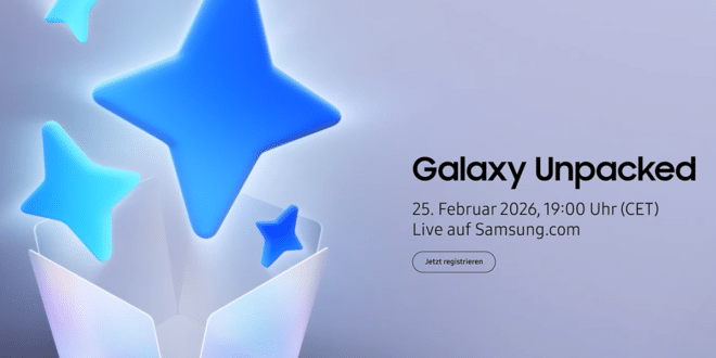 Samsung Galaxy Unpacked 25.02.2026: 30€ Gutschein & 200€ Speicher-Upgrade sichern