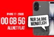 iPhone 17 für einmalig 49 Euro mit 100GB Allnet Flat und 120 Euro Cashback nur 34.98 Euro monatlich