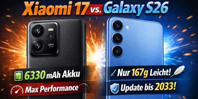Xiaomi 17 mit Vertrag vs. Samsung Galaxy S26 mit Vertrag – Welches lohnt sich 2026 mehr?