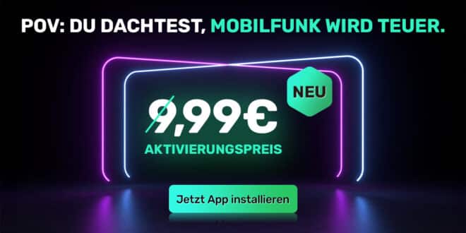unlimited Allnet Flat bis zu 50 Mbits im Download nur 19.99 Euro monatlich - eSIM only