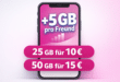 Telekom Netz ohne Laufzeit – 25GB 5G Allnet Flat nur 10 Euro monatlich und 50GB Allnet Flatrate nur 15 Euro monatlich