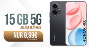 Honor 400 mit 15GB Allnet Flat nur 9.99 Euro monatlich