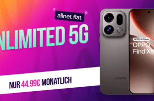 OPPO Find X9 Pro für einmalig 259 Euro mit Vodafone unlimited Allnet Flat und 100 Euro Wechselbonus nur 44.99 Euro monatlich