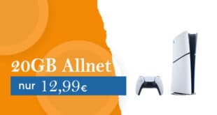 Sony Playstation 5 Slim Digital Edition PS5 für einmalig 29 Euro mit 20GB Allnet Flat nur 12.99 Euro monatlich