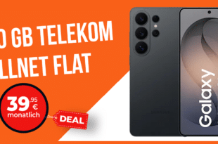 Samsung Galaxy S26 Ultra 512GB mit Gutscheincode für einmalig 249 Euro mit 30GB Allnet Flat und 120 Euro Cashback nur 39.95 Euro monatlich