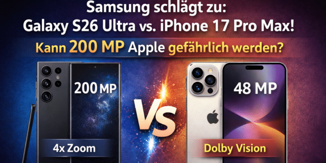 Samsung Galaxy S26 Ultra vs iPhone 17 Pro Max: Das große Flaggschiff-Duell 2026