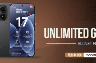 Xiaomi 17 512GB mit o2 unlimited on demand nur 34.99 Euro monatlich