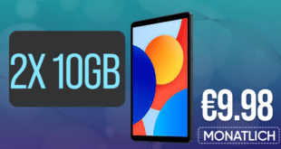 Xiaomi Redmi Pad SE 8.7 mit 2x 10GB Allnet Flat nur 9.98 Euro monatlich