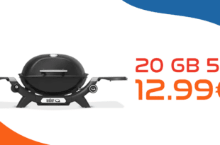 Weber Gasgrill Q1200N für einmalig 29 Euro mit 20GB Allnet Flat nur 12.99 Euro monatlich