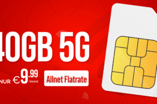 monatlich kündbar im Vodafone Netz – 40GB Allnet Flat nur 9.99 Euro – 100GB Allnet Flat nur 11.99 Euro monatlich