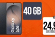 Samsung Galaxy S26 für einmalig 129 Euro mit 40GB Allnet Flat nur 24.99 Euro monatlich