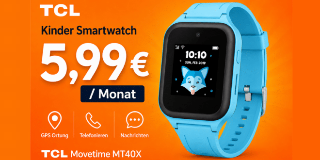 TCL Movetime MT40X Kinder Smartwatch nur 5.99 Euro monatlich
