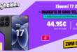 Xiaomi 17 256GB für einmalig 40 Euro mit 50GB Allnet Flat und 150 Euro Wechselbonus und 150 Euro Cashback nur 44.95 Euro monatlich