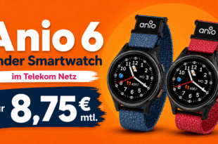Anio 6 Kinder Smartwatch im Telekom Netz nur 8.75 Euro monatlich