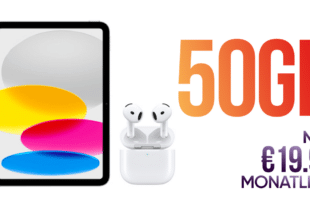 iPad (2025) 11'' WiFi & Apple AirPods 4th Generation mit ANC für einmalig 49 Euro mit 50GB Allnet Flat nur 19.99 Euro monatlich