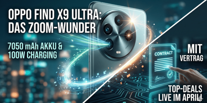 Oppo Find X9 Ultra mit Vertrag: Das ultimative Kamera-Comeback mit Vertrag sichern