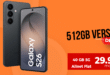 Samsung Galaxy S26 512GB für einmalig 100 Euro mit 40GB Allnet Flat nur 29.99 Euro monatlich - kein Anschlusspreis