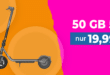 Xiaomi Electric Scooter 6 Lite für einmalig 79 Euro mit 50GB Allnet Flat und 125 Euro Wechselbonus nur 19.99 Euro monatlich