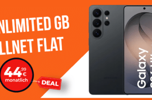 Samsung Galaxy S26 Ultra mit Gutscheincode für einmalig 159 Euro mit Vodafone unlimited Allnet Flat und 100 Euro Wechselbonus nur 44.99 Euro monatlich