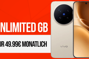 vivo X300 Pro mit Voucher für einmalig 209 Euro mit Vodafone unlimited Allnet Flat und 100 Euro Wechselbonus für 49.99 Euro monatlich