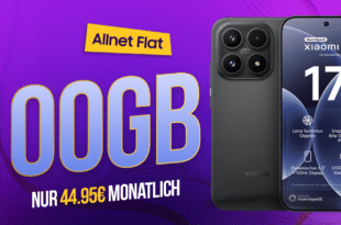 Xiaomi 17 Ultra für einmalig 289 Euro mit 100GB Allnet Flat und 125 Euro Wechselbonus nur 44.95 Euro monatlich