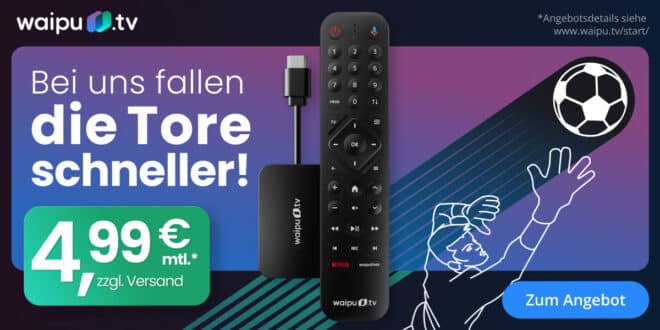 waipu.tv startet Sport-Modus zur WM 2026 – Jahrespaket inklusive Stick nur 4.99€ monatlich
