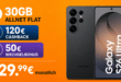 Samsung Galaxy S26 Ultra für einmalig 399 Euro mit 30GB Allnet Flat und 120 Euro Cashback und 50 Euro Wechselbonus nur 29.99 Euro monatlich