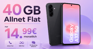 Samsung Galaxy A37 5G 256GB für einmalig 29 Euro mit 40GB Allnet Flat nur 14.99 Euro monatlich