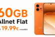 Honor 600 mit Vertrag - 60GB Allnet Flat nur 19.99 Euro monatlich