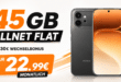 Honor 600 mit Vertrag - 256GB für einmalig 29 Euro mit 45GB Allnet Flat und 30 Euro Wechselbonus nur 22.99 Euro monatlich