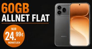 Honor 600 Pro 512GB für einmalig 229 Euro mit 60GB Allnet Flat und 30 Euro Wechselbonus nur 24.99 Euro monatlich