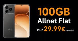 Honor 600 Pro mit Vertrag - 512GB einmalig 29 Euro mit 100GB Allnet Flat nur 29.99 Euro monatlich