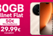 Honor Magic 8 Pro Sunrise Gold für einmalig 1 Euro mit 30GB Allnet Flat & 50€ Wechselbonus nur 29.99 Euro monatlich