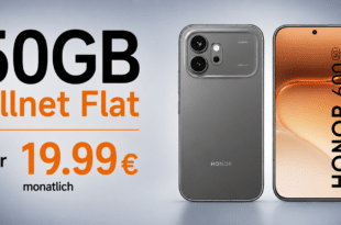 Honor 600 256GB für einmalig 19 Euro mit 50GB Allnet Flat nur 19.99 Euro monatlich