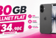 iPhone 17 für einmalig 169 Euro mit 30GB Allnet Flat und 200 Euro Cashback und 50 Euro Wechselbonus nur 34.98 Euro monatlich