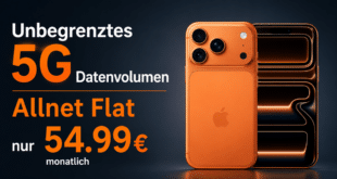 iPhone 17 Pro Max 256GB für einmalig 249 Euro mit o2 unlimited Allnet Flat nur 54.99 Euro monatlich