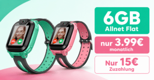 imoo Watch Phone Z1 Kinder Smartwatch für einmalig 15 Euro mit 6GB Allnet Flat nur 3.99 Euro monatlich
