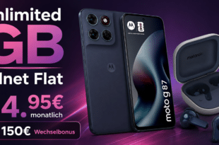 Motorola Moto G87 & Moto Buds mit unlimited Telekom Allnet Flat und 150 Euro Wechselbonus nur 24.95 Euro monatlich