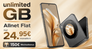 Nubia Flip 5G 256GB mit unlimited Telekom Allnet Flat und 150 Euro Wechselbonus nur 24.95 Euro monatlich