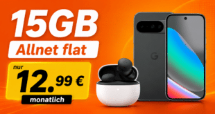 Google Pixel 10 & Pixel Buds Pro 2 für einmalig 79 Euro mit 15GB Allnet Flat nur 12.99 Euro monatlich