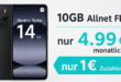 Xiaomi Redmi Note 14 5G für einmalig 1 Euro mit 10GB Allnet Flat nur 4.99 Euro monatlich