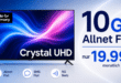 Samsung 50 Zoll Crystal UHD U7079F 4K Smart TV mit 10GB Allnet Flat nur 19.99 Euro monatlich