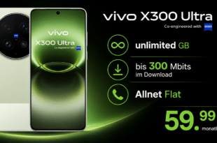 vivo X300 Ultra mit Vertrag - 1TB für einmalig 869 Euro mit o2 unlimited Allnet Flat für 59.99 Euro monatlich