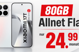 Xiaomi 17T für einmalig 29 Euro mit 80GB Allnet Flat nur 24.99 Euro monatlich
