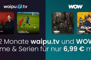 waipu.tv und WOW starten Mega-Aktion: 12 Monate für nur 6.99 Euro monatlich