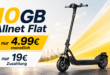 Niu KQi 100F E-Scooter für einmalig 19 Euro mit 10GB Allnet Flatrate nur 4.99 Euro monatlich
