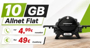 Weber Gasgrill Q1200N für einmalig 49 Euro mit 10GB Allnet Flat nur 4.99 Euro monatlich