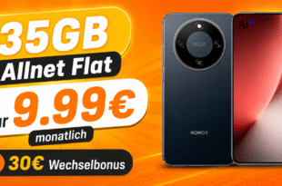 Honor Magic 8 Lite mit 35GB Allnet Flat und 30€ Wechselbonus nur 9.99 Euro monatlich