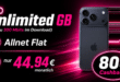 iPhone 17 Pro Max für einmalig 299 Euro mit unlimited Telekom Allnet Flat & 80€ Cashback nur 44.94€ monatlich